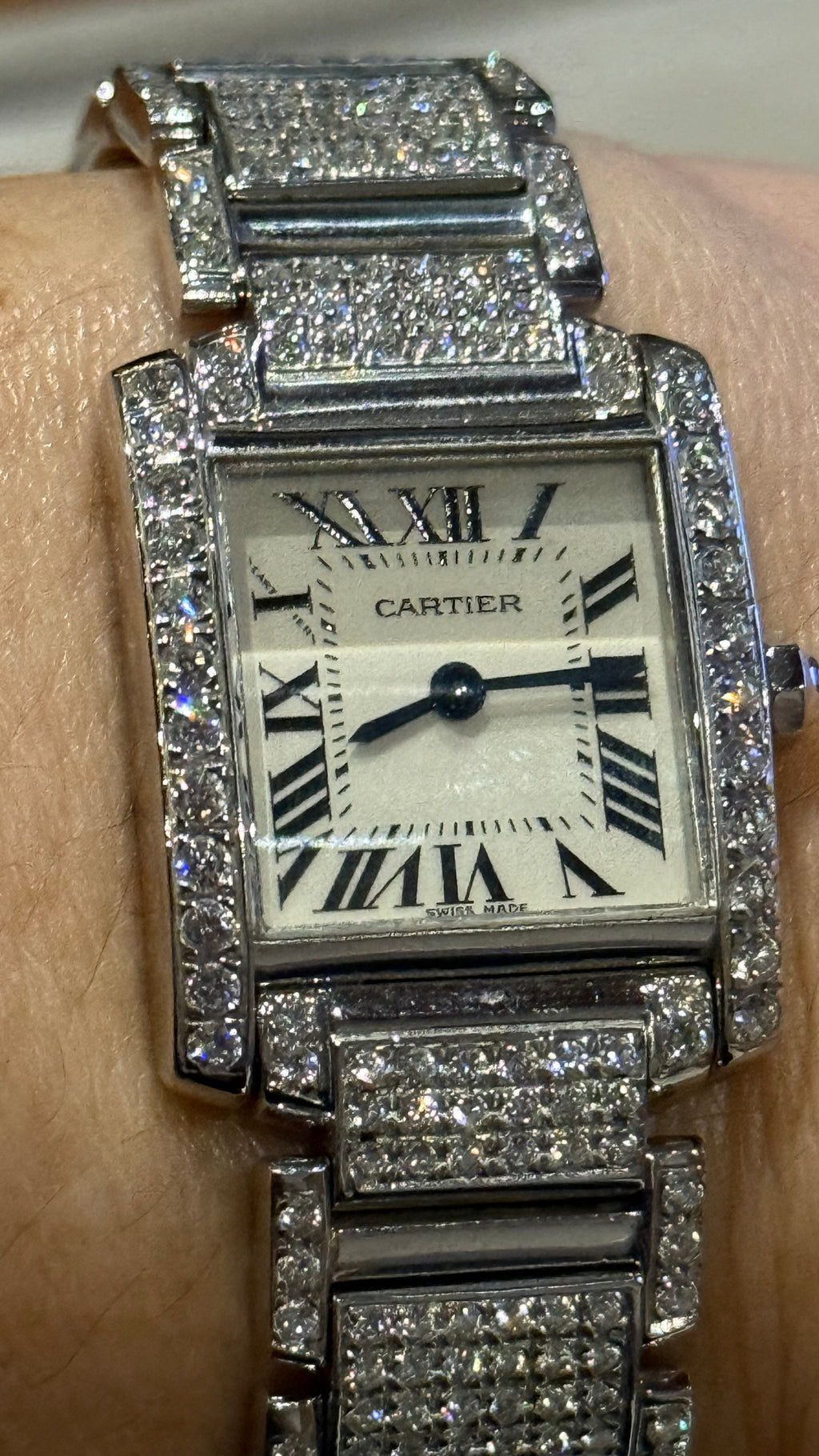 Cartier Tank Française Diamond Quartz Watch – Pre-Owned
